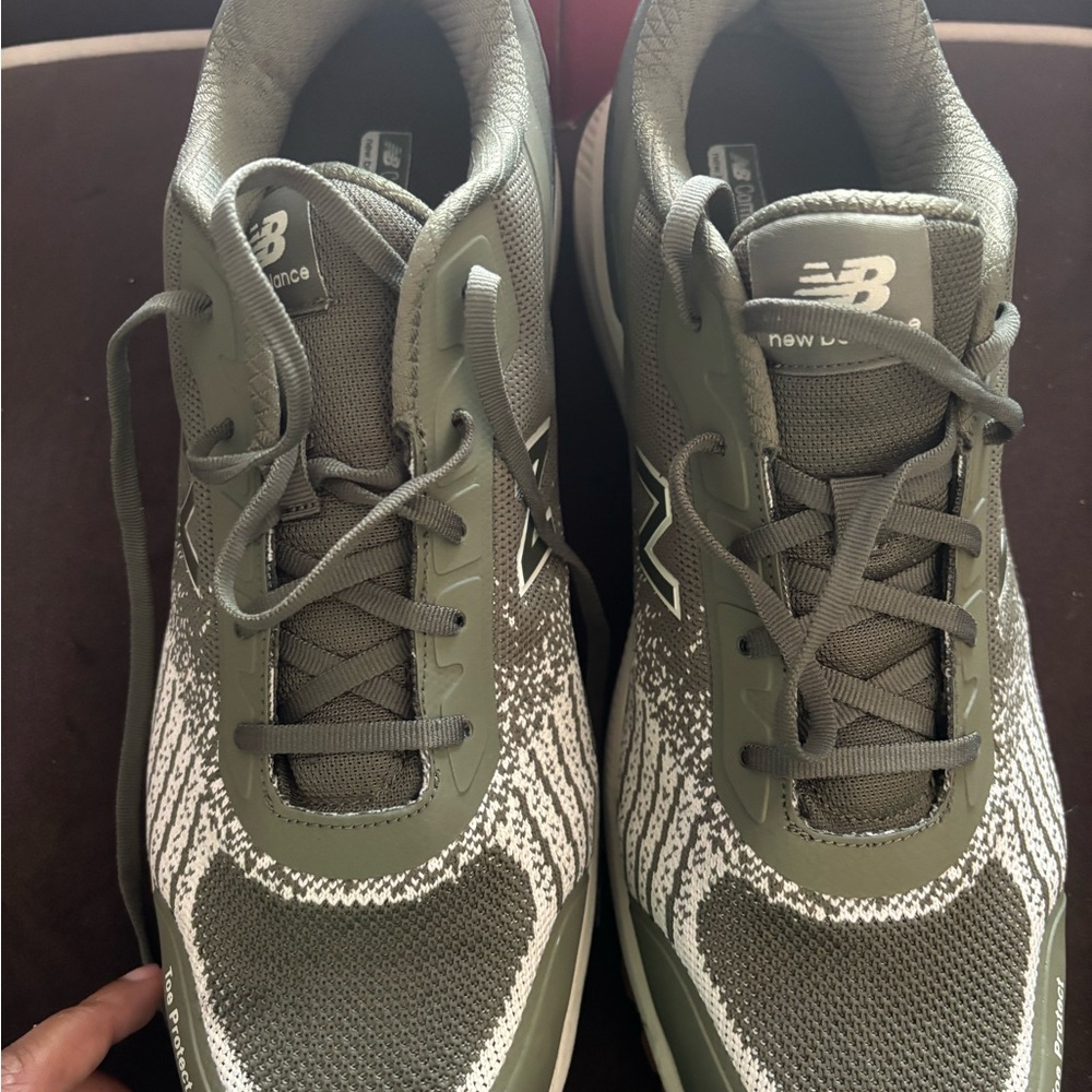 Men's New Balance Speedware Composite Safety Toe EH PR Sz14 D Olive/White